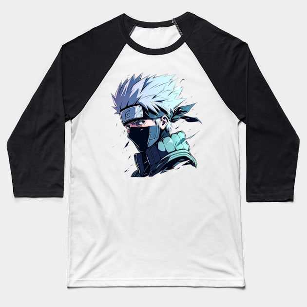 kakashi Baseball T-Shirt by sample the dragon